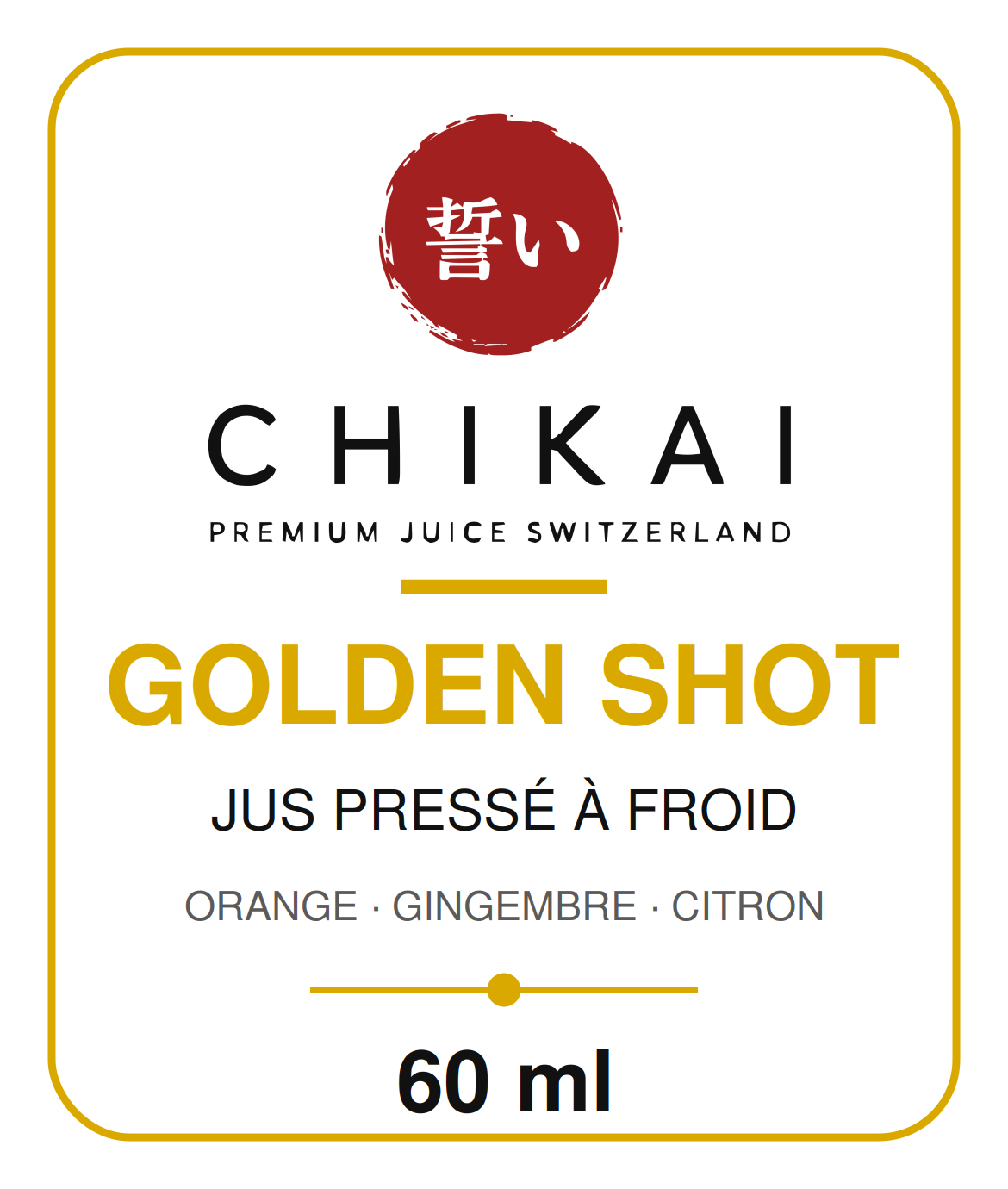 Étiquette Golden Shot